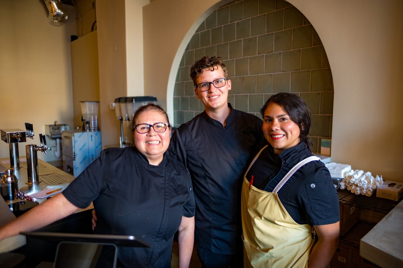 Patricia, Chris and Chef Marcela of BibiSol